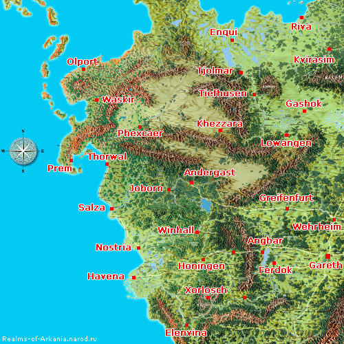Nordaventurien Karte
